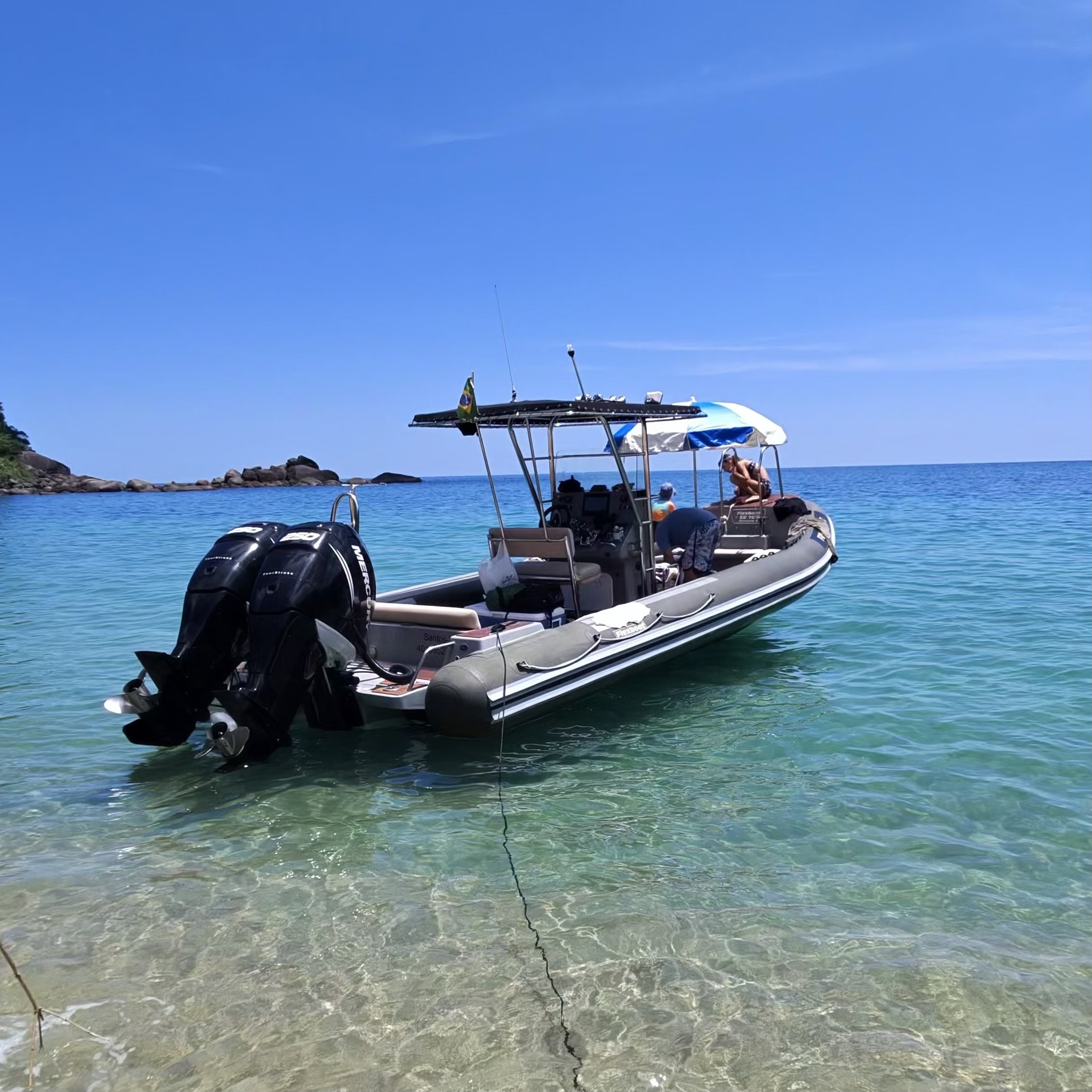 Flexboat IlhaFlow pronto para operar